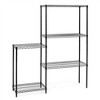 Shelving.com Black Staggered 5-Tier Shoe Rack - 12"d x 60"w x 64"h - 2 of 2