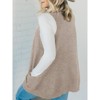 Imily Bela Womens Sleeveless Sweater Vest V Neck Casual Loose Knit A Line Flattering Tunic Top with Pockets - 2 of 4