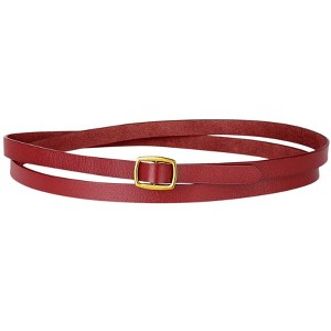 INSPIRE CHIC Women's Adjustable Skinny Leather Fashion Narrow Minimalism Waist Belt - 1 of 4
