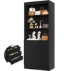 Aheaplus 71'' Tall Storage Bookcase, Bookshelf with 3-Tier Open Shelves and 3 Drawers, Wood Storage Cabinet - 2 of 4
