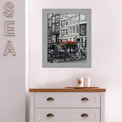 Classic 16x20 Brushed Nickel Wall Picture Frame
