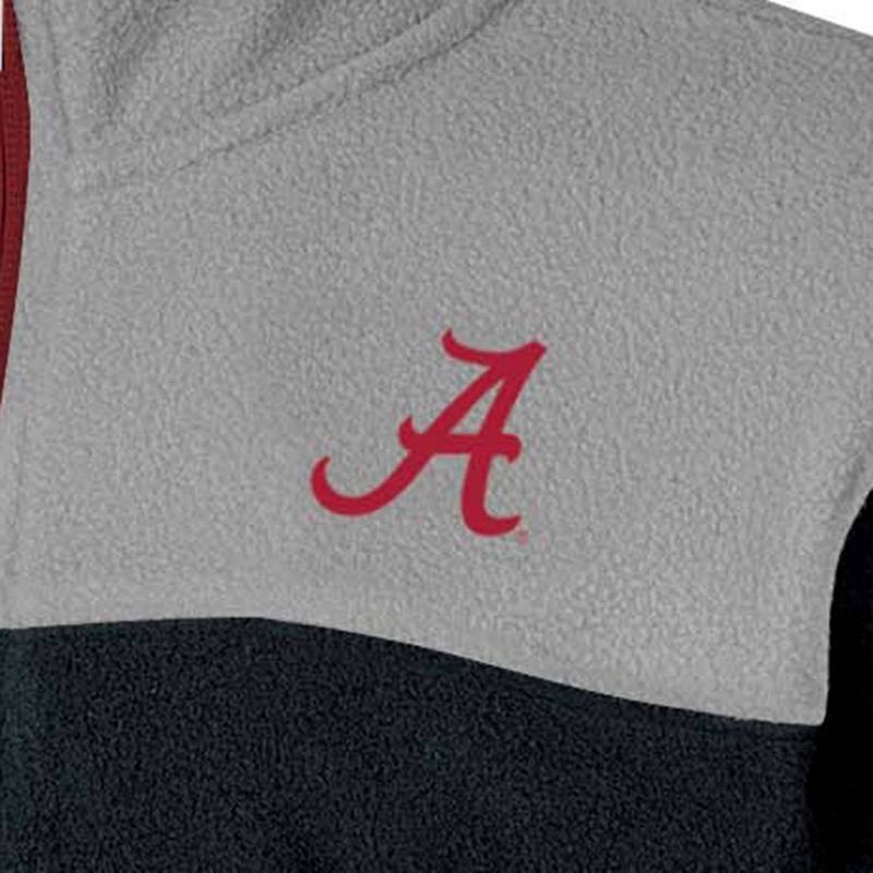NCAA Alabama Crimson Tide Boys&#39; Fleece Full Zip Jacket, 3 of 4