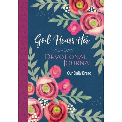 God Hears Her 40-Day Devotional Journal with Floral Design - Paperback
