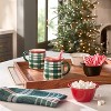 14oz Holiday Mug Green Plaid - Hearth & Hand™ with Magnolia - 2 of 3