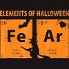 Men's Design By Humans Elements Of Halloween Tee (FeAr) Periodically By Luckyst T-Shirt - 2 of 4
