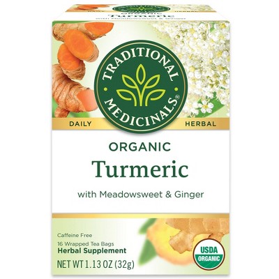 Traditional Medicinals Turmeric with Meadowsweet & Ginger - 16ct