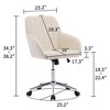 NicBex Adjustable Office Chair with Soft Cushion,Modern Computer Chair with Ergonomic Design,Swivel Desk Chair for Adult,Student - 3 of 4
