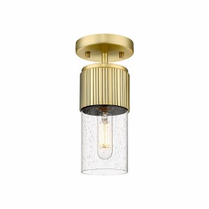 Bolivar - 1 Light Flush Mount In Industrial Style-8.75 Inches Tall and 4 Inches Wide - 1 of 1