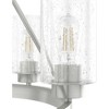 6-Light Hartland Chandelier Brushed Nickel - Hunter Fan: Seeded Glass, UL Listed, Adjustable Height - image 2 of 4