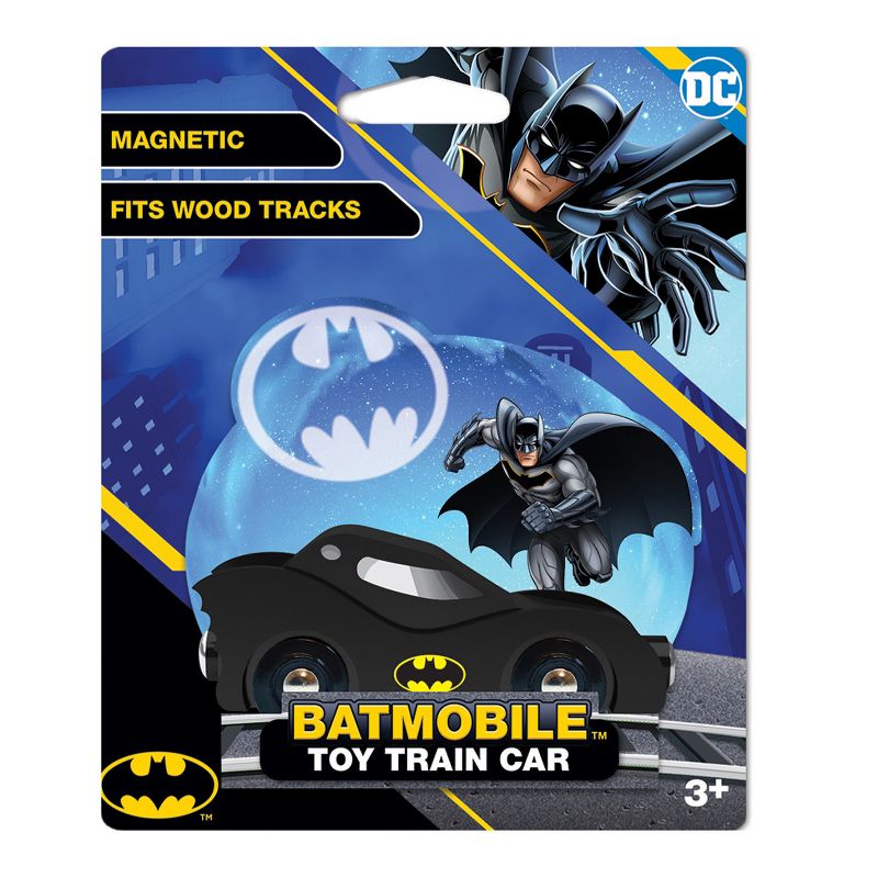 MasterPieces Officially Licensed Batman - Batmobile Wooden Toy Train Engine, 3 of 6