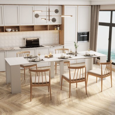 NicBex Dining Table for 6 Morden Extendable Dining Room Table