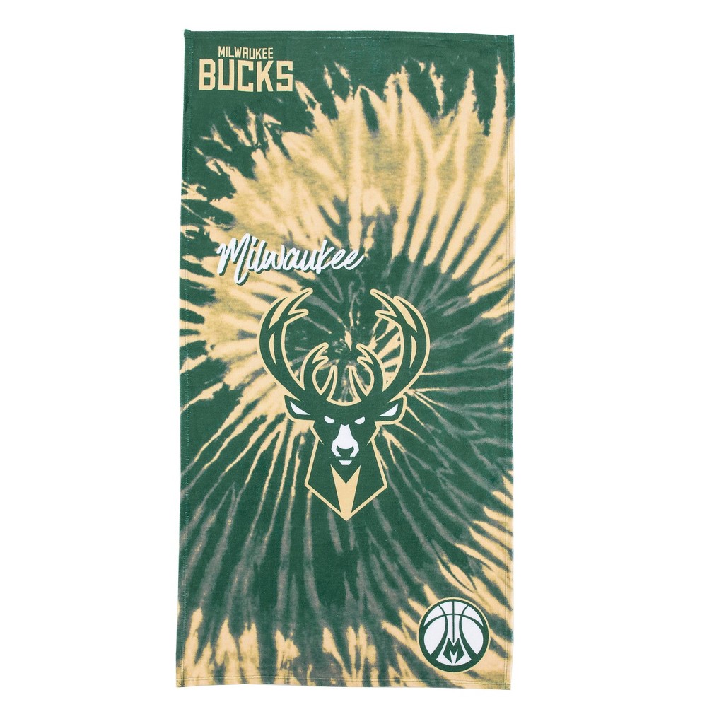 Photos - Towel NBA Milwaukee Bucks Pyschedelic Beach 