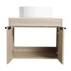 ChicFurnit Bathroom Vanities 24 Inch Vanity with Soft Close Doors for Bathroom Storage Organization, Beige, 23.6"*18.9"*18.3" - 2 of 4