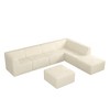 130.32" Modern Minimalist Corduroy L-Shape Modular Sectional Sofa, No Assembly Needed, 7-piece Free Combination Sofa - 3 of 4