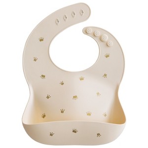 Mushie Silicone Baby Bib - 1 of 4