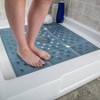 XL Non-Slip Square Shower Mat with Center Drain Hole - Slipx Solutions - 3 of 4