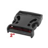 Unique Bargains Spare Parts Packbag Spare Part Plastic Side Quick Release Buckle Black 2" - 2 of 4