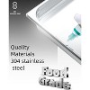 Acekool 6-Pack Full Size Steam Table Pans, 2.5" Deep Commercial Stainless Steel Hotel Pans with Handles, Anti-Jam Design - 4 of 4
