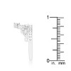 Slickblue Women’s 0.34ct CZ Rhodium Heart Crown Ring, Clear Cubic Zirconia, Simple Design, Sizes 5-10 - 4 of 4