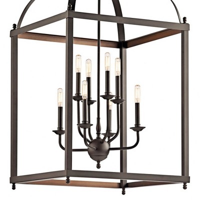 Larkin Olde Bronze 8-Light Traditional Globe Pendant Chandelier