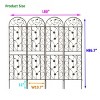 Rustproof Metal Garden Trellis for Climbing Plants, Vintage Outdoor Plant Support, Easy Assembly, 86.7" Tall - Coolbibila - 4 of 4