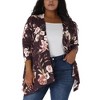 Agnes Orinda Women's Plus Size Asymmetric Open Front Fashion Cardigans - 2 of 4