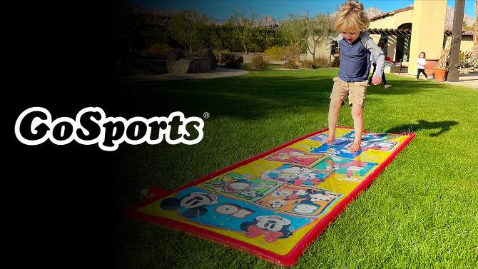 GoFloats Disney Mickey and Friends Kids&#39; Hopscotch Splash Pad Mat and Sprinkler, 2 of 8, play video