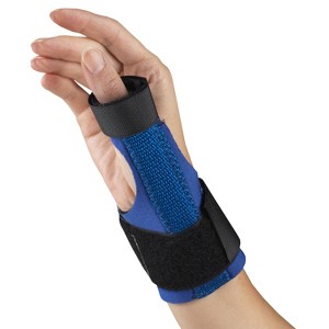 OTC Thumb Splint Immobilizer, Neoprene, Blue - 1 of 2
