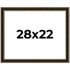 PosterPalooza | Ornate Brown Picture Frame - UV Acrylic, Backing Board, Hanging Hardware Included - 2 of 4