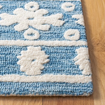 Ivory Elegance Hand-Tufted Round Wool Rug - 36 in