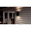 Urban Ambiance Luxury Minimalist Outdoor Wall Light,  18"H x 6"W,  Midnight Black Finish, UHP1112 - 2 of 4