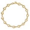 Black Bow Jewelry 14k Yellow Gold 6mm Polished Fancy Link Chain Bracelet, 7.5 Inch - 4 of 4