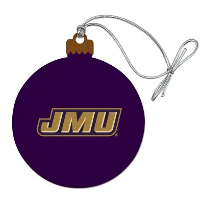 James Madison University Dukes Logo Wood Christmas Tree Holiday Ornament