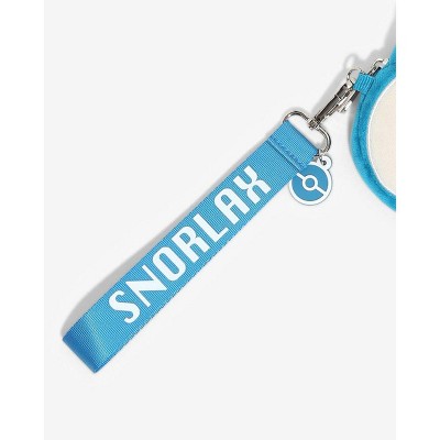 Сумки Seven Times Six Pokemon Snorlax Plush Zip Around Coin Purse Key Chain Wristlet Pouch 5" With Rubber Charm Blue — фото 2