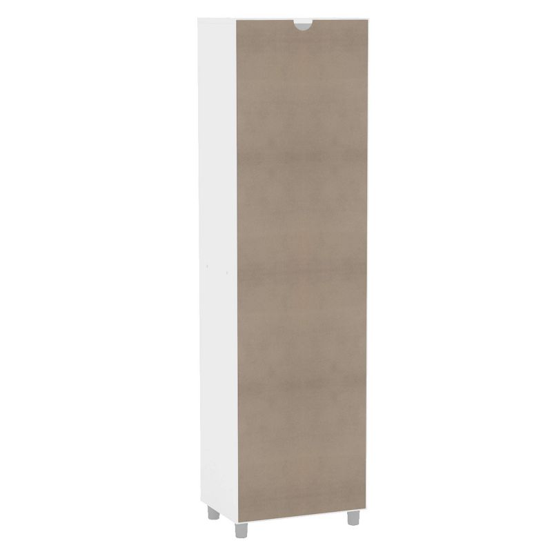 Aria 4 Shelf Storage Cabinet White - Polifurniture, 4 of 14