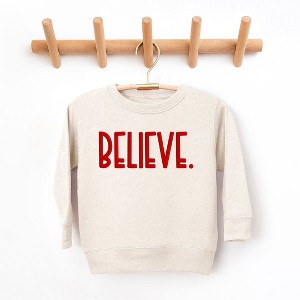 The Juniper Shop Believe Bold Puff Print Youth Ultra-Soft Graphic Sweatshirt - 1 of 3