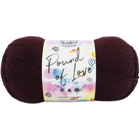 Lion Brand Yarn 24-7 Cotton Classic Yarn, Pack of 3, Red