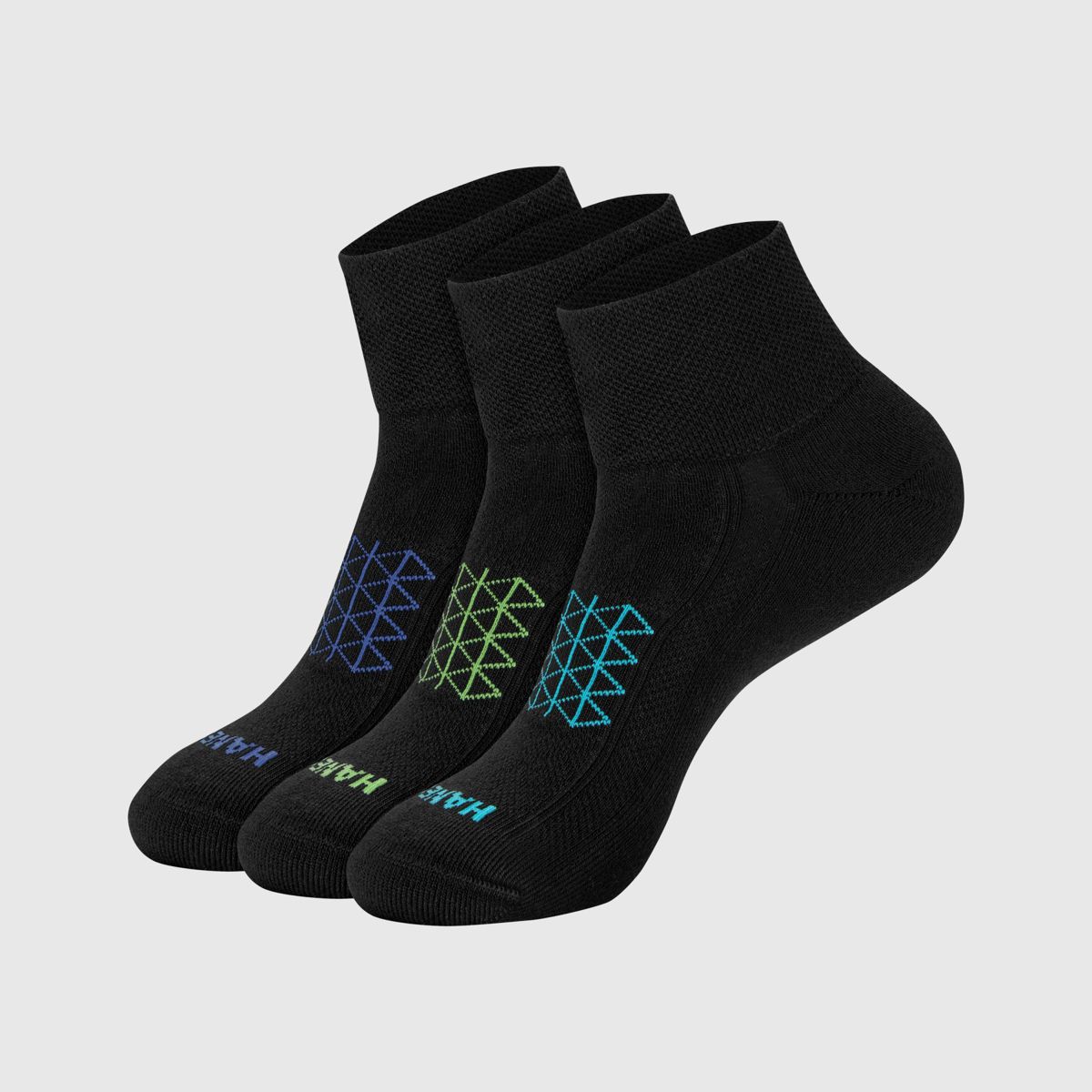 Hanes Men's Absolute Run Ankle Socks 3pk