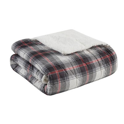 50"x70" Oversized Ridley Down Alternative Throw Blanket Black - Woolrich