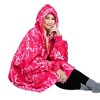 Catalonia Woman Wearable Blanket Hoodie Oversized Sweatshirt, Warm Fleece Pullover Adult Blanket, Cozy Birthday Gift for Woman Wife - 2 of 4