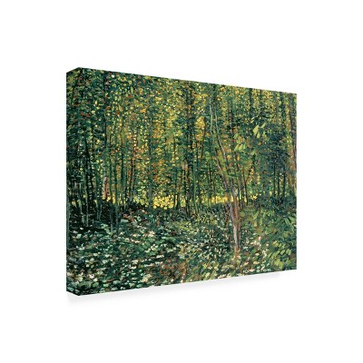 Vincent Van Gogh Green Landscape Mixed Media Canvas Art