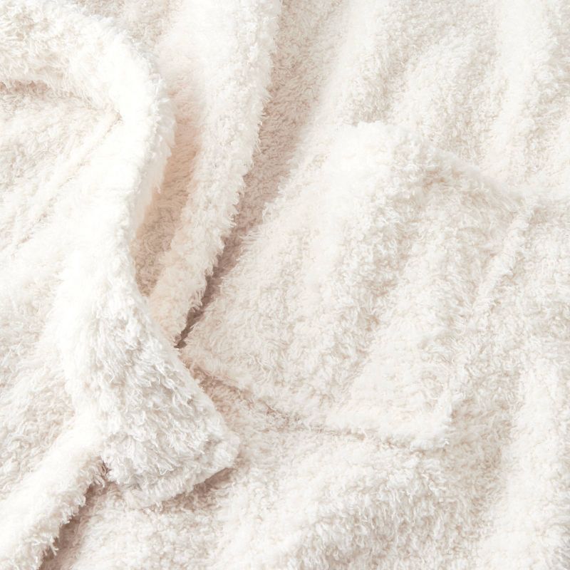 Girls' Bear Hooded Fleece Robe - Cat & Jack™ Cream, 5 of 6
