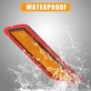 Unique Bargains Front Bumper Reflector Side Marker 63147274521 for BMW F30 F31 3-Series 2013-2015  Replace Amber Color Reflector Yellow 1 Pair - 3 of 4