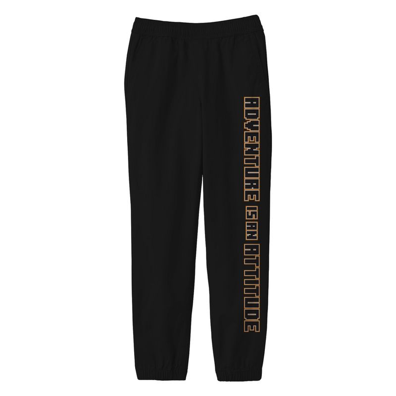 Adventure Is An Attitude on Youth Black Sweatpants-, 1 of 2