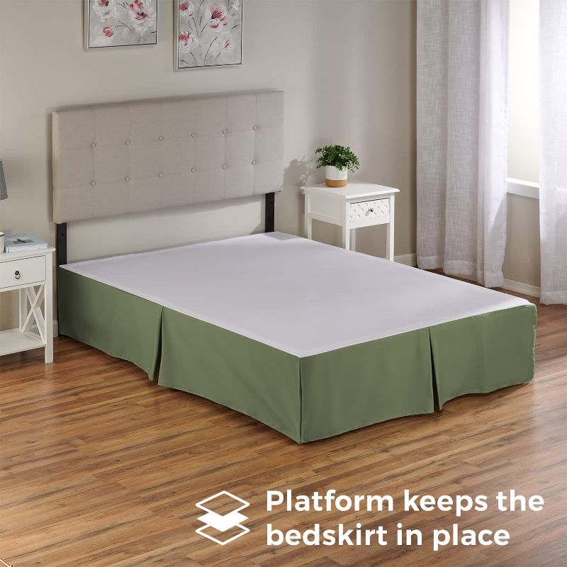 Shopbedding Tailored Bed Skirt with Split Corners,  Available in 14 Colors and Lots of Sizes, 3 of 8