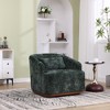CAVINAS Upholstered Accent Chair with Swivel Functionality,Modern Barrel Chairs for Bedroom,Reading Room - 2 of 4