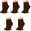 SERISIMPLE Women Thin Viscose Bamboo Above Ankle Sock Breathable Lightweight Classic Crew Casual 5 Pairs - 4 of 4