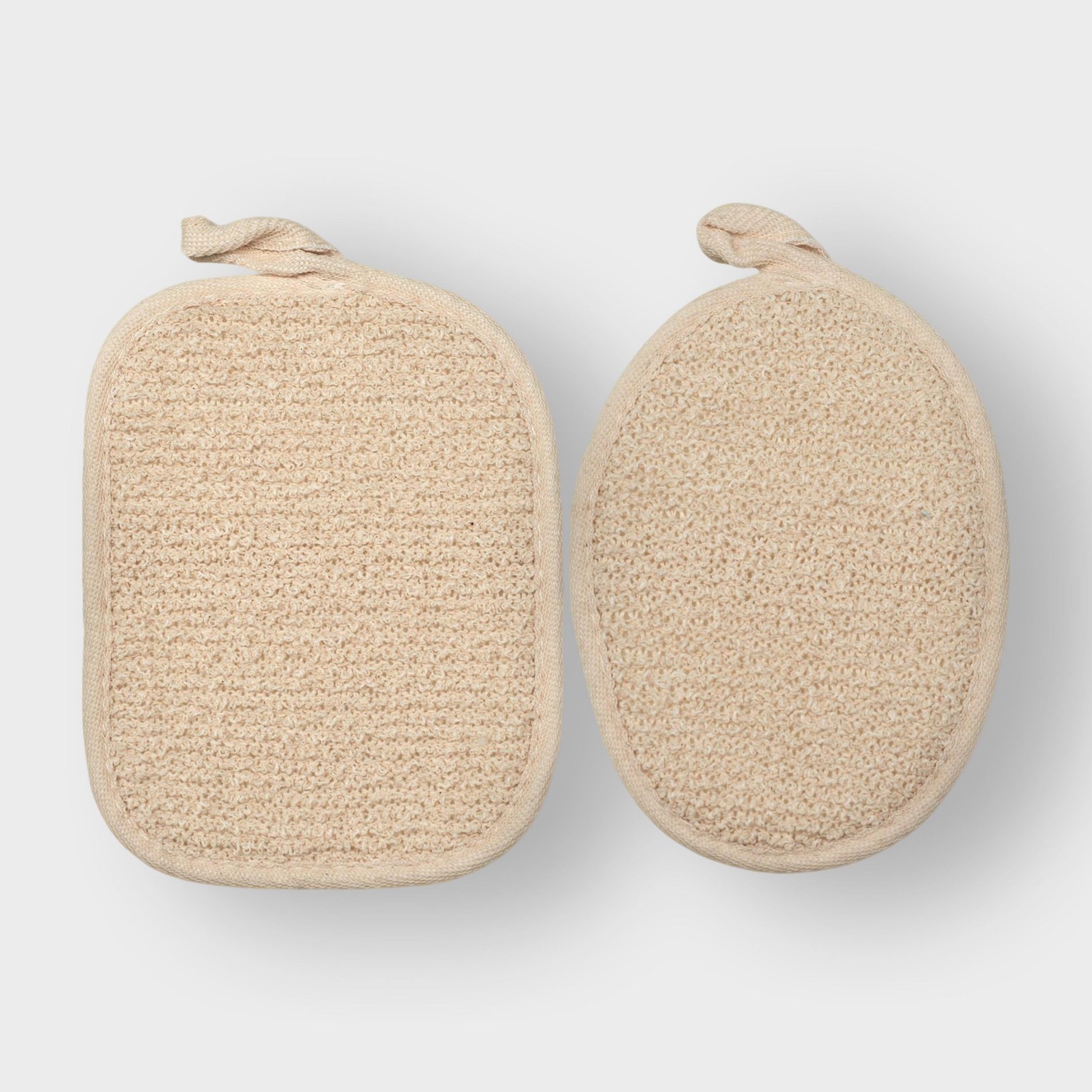 Willow & Ruby Body Scrubber Duo - Exfoliating & Cleansing Loofah, Chamomile