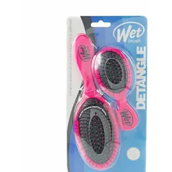 Wet Brush Original Detangler and Mini Detangler Hair Brush Kit - 2ct