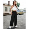 Clearlove Women Wide Leg Sweatpants High Waisted Baggy Pants Drawstring Athletic Joggers - 3 of 4
